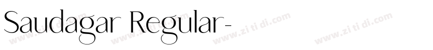 Saudagar Regular字体转换 Saudagar Regular字体转换